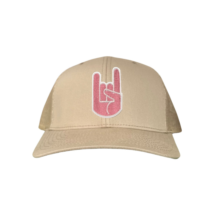 Texas Longhorns Pink Hook'Em Hand Embroidered Hats / UT9045 / MM