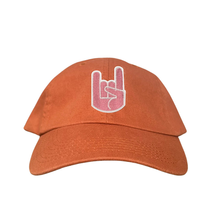Texas Longhorns Pink Hook'Em Hand Embroidered Hats / UT9045 / MM