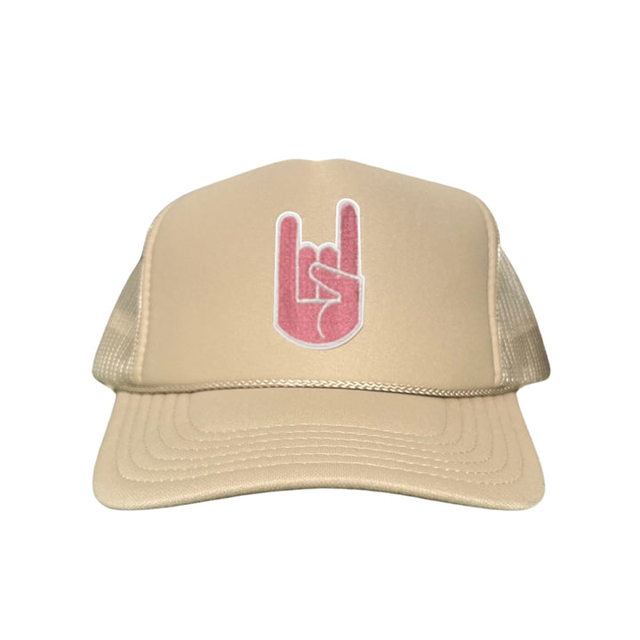 Texas Longhorns Pink Hook'Em Hand Embroidered Hats / UT9045 / MM