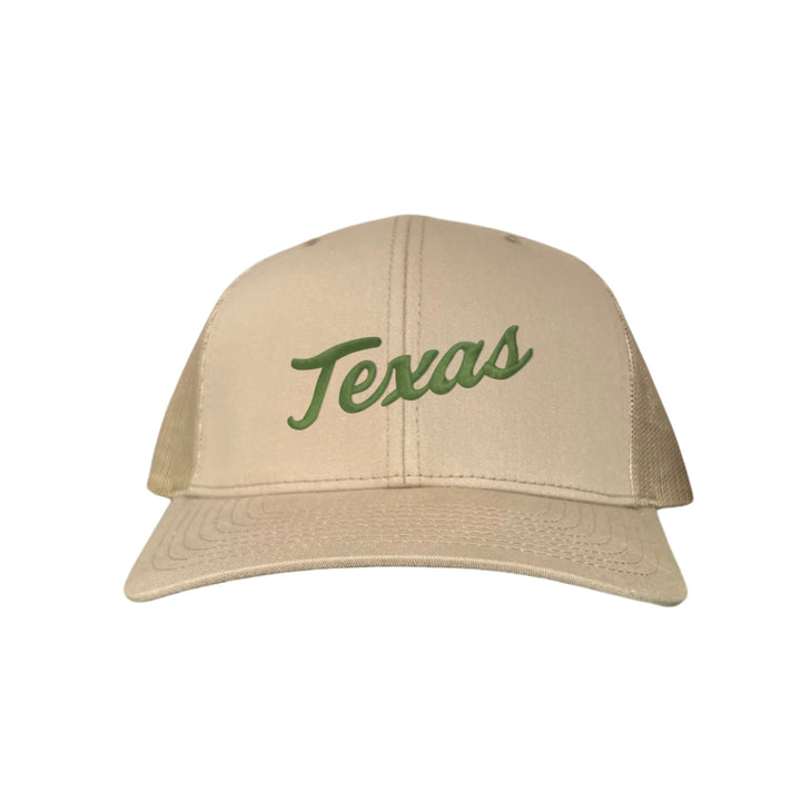 Texas Longhorns / Green Texas Script Retro / Dad Hat - 021 - CT