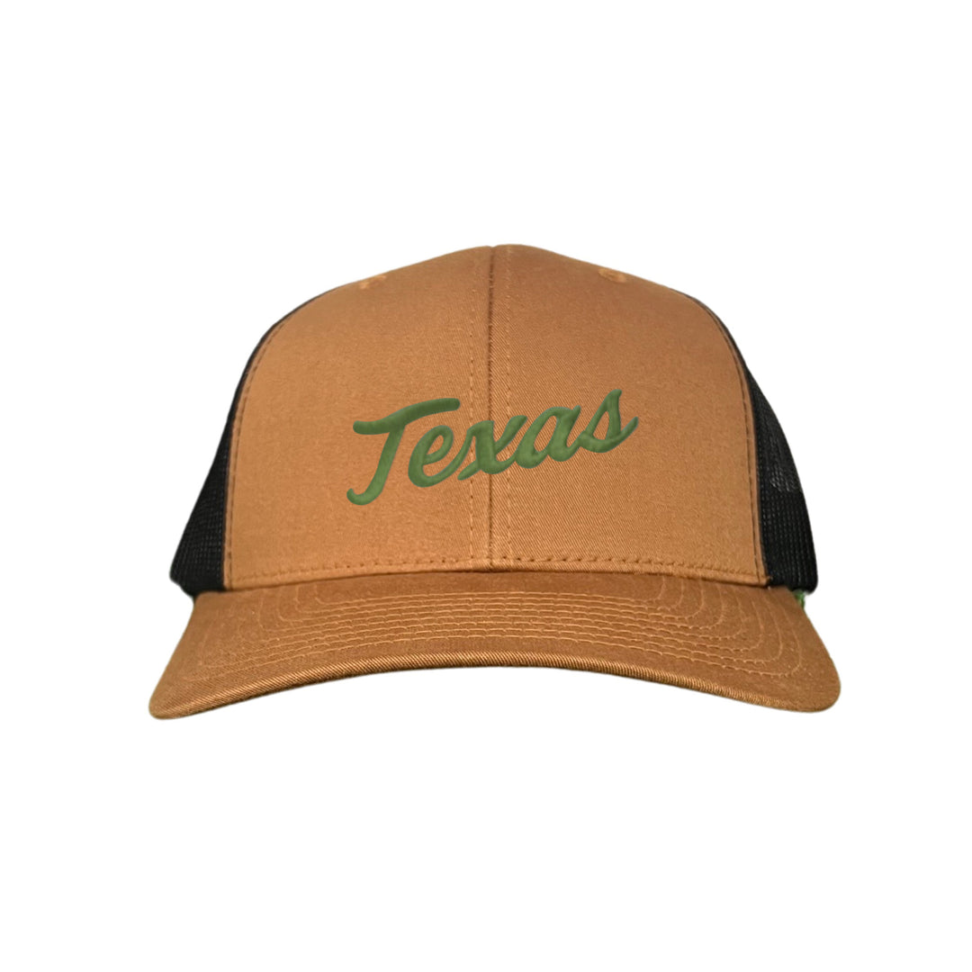 Texas Longhorns / Green Texas Script Retro / Dad Hat - 021 - CT