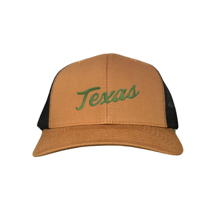 Texas Longhorns / Green Texas Script Retro / Dad Hat - 021 - CT