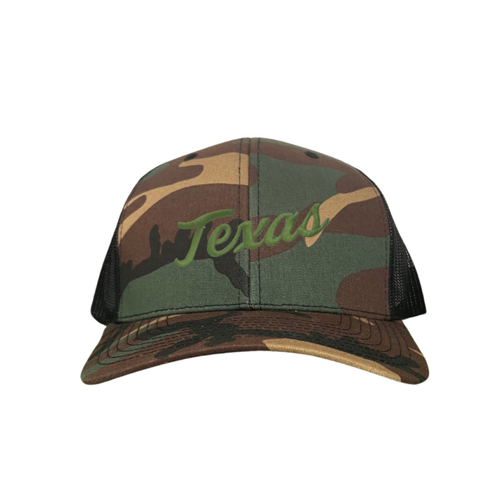 Texas Longhorns / Green Texas Script Retro / Dad Hat - 021 - CT