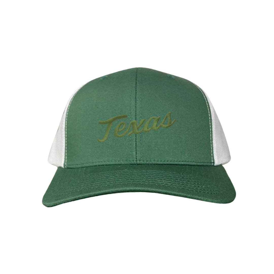 Texas Longhorns / Green Texas Script Retro / Dad Hat - 021 - CT