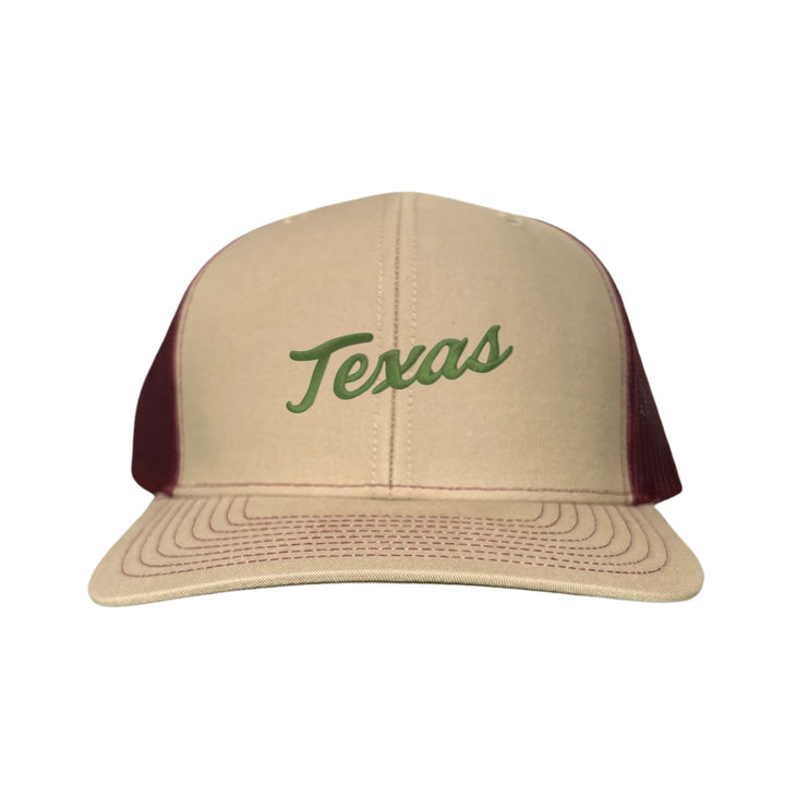 Texas Longhorns / Green Texas Script Retro / Dad Hat - 021 - CT