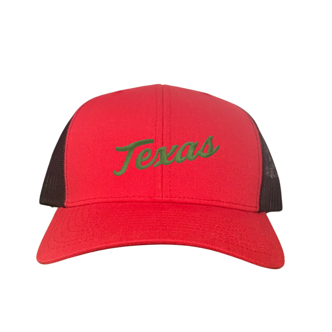 Texas Longhorns / Green Texas Script Retro / Dad Hat - 021 - CT