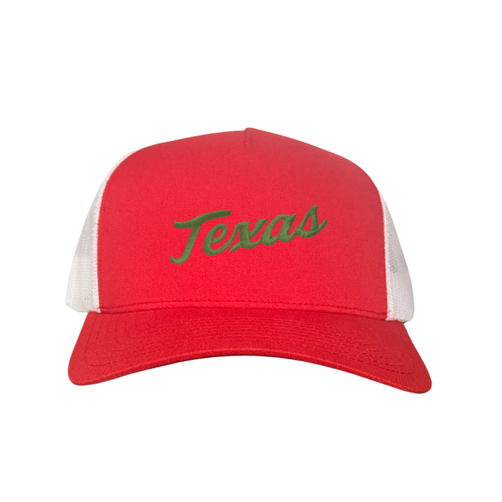 Texas Longhorns / Green Texas Script Retro / Dad Hat - 021 - CT