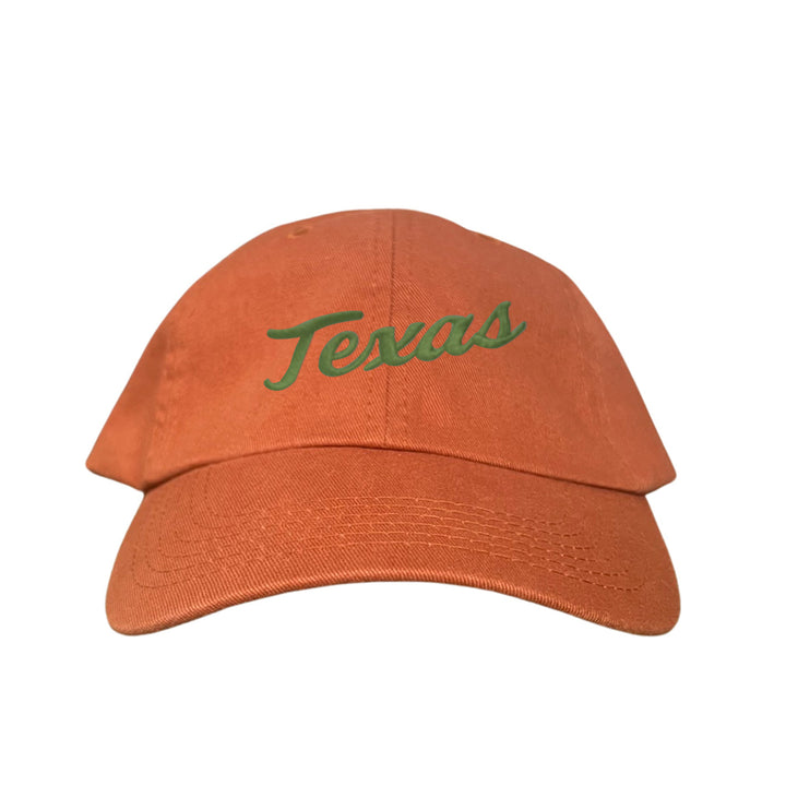 Texas Longhorns / Green Texas Script Retro / Dad Hat - 021 - CT