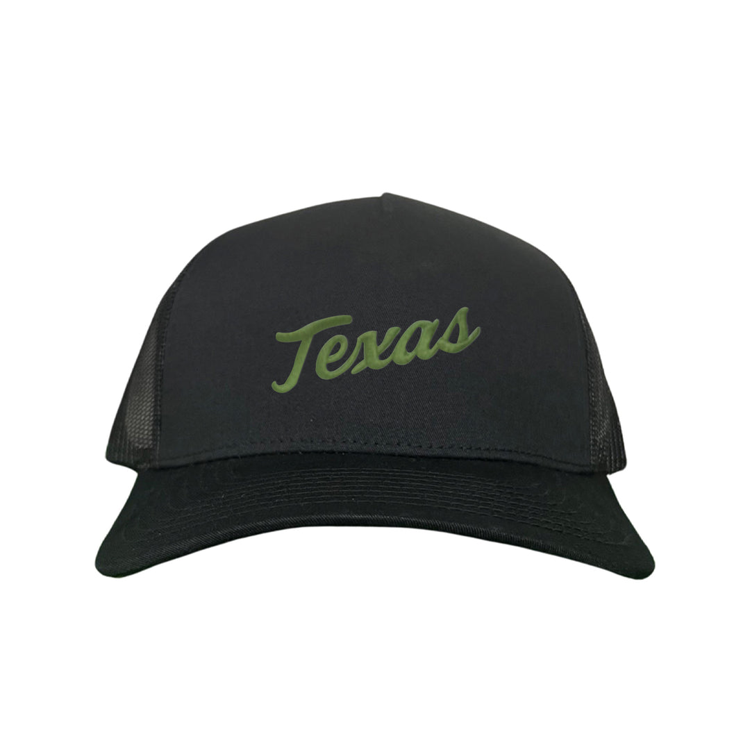 Texas Longhorns / Green Texas Script Retro / Dad Hat - 021 - CT