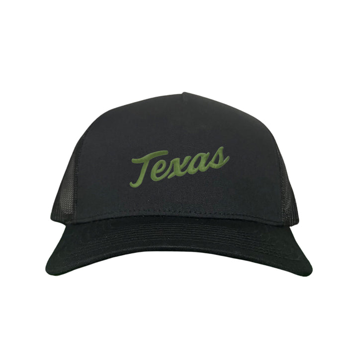 Texas Longhorns / Green Texas Script Retro / Dad Hat - 021 - CT
