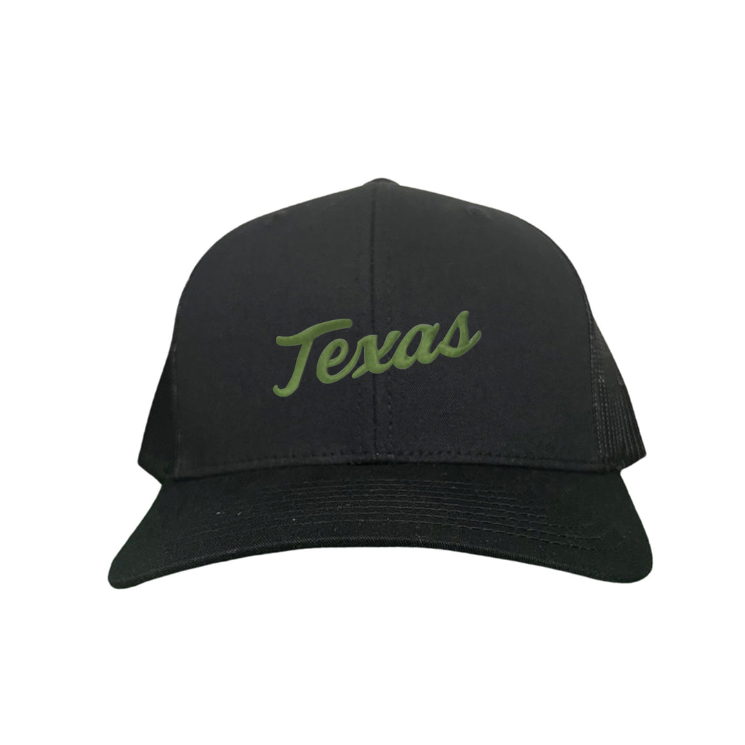 Texas Longhorns / Green Texas Script Retro / Dad Hat - 021 - CT