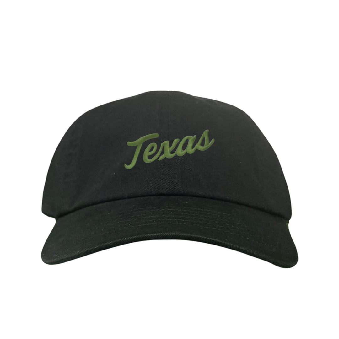 Texas Longhorns / Green Texas Script Retro / Dad Hat - 021 - CT