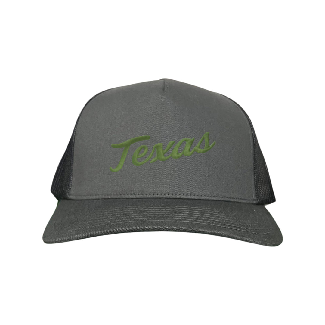 Texas Longhorns / Green Texas Script Retro / Dad Hat - 021 - CT