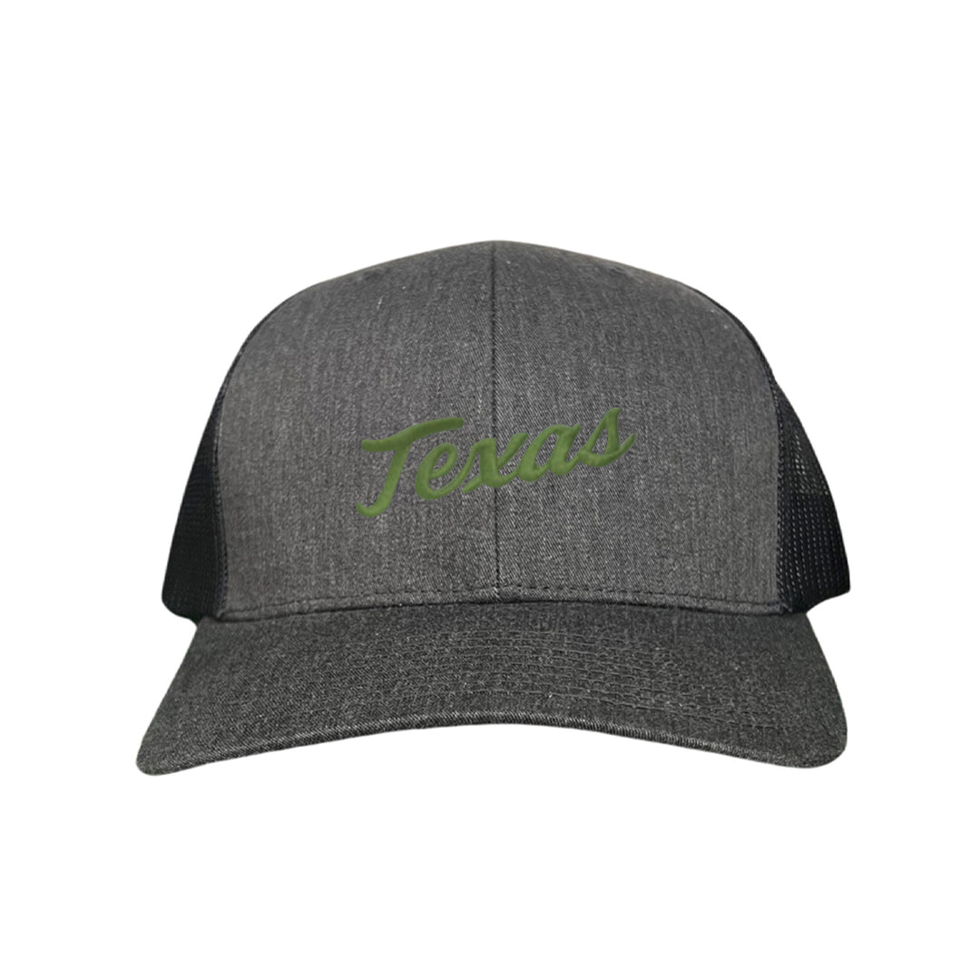 Texas Longhorns / Green Texas Script Retro / Dad Hat - 021 - CT