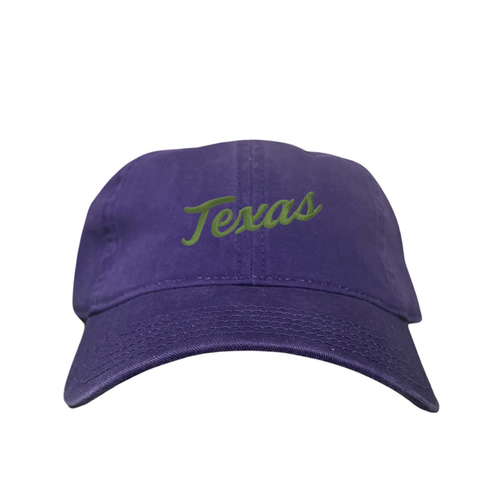 Texas Longhorns / Green Texas Script Retro / Dad Hat - 021 - CT