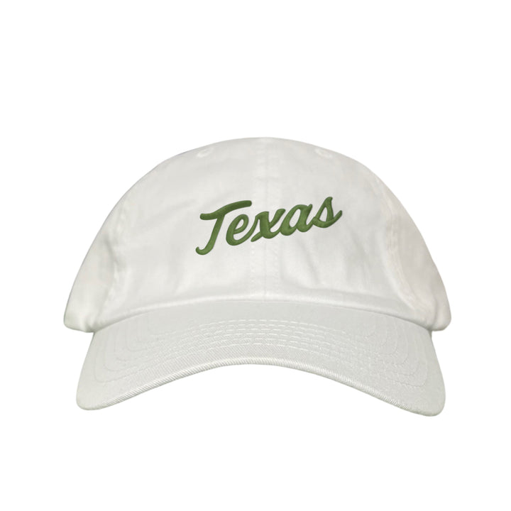 Texas Longhorns / Green Texas Script Retro / Dad Hat - 021 - CT