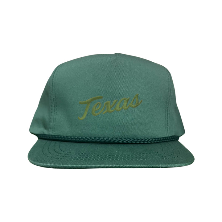 Texas Longhorns / Green Texas Script Retro / Dad Hat - 021 - CT