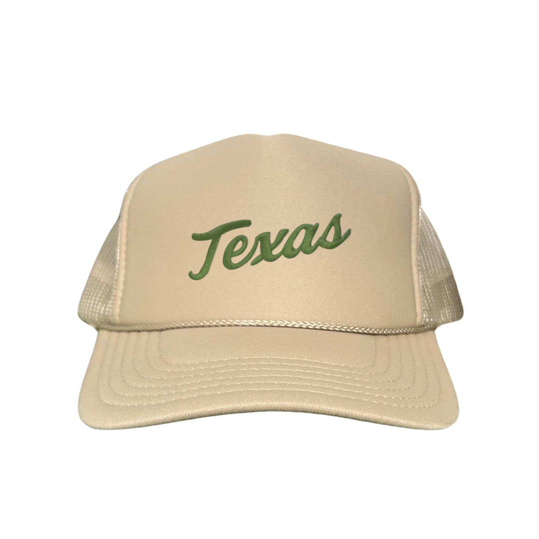 Texas Longhorns / Green Texas Script Retro / Dad Hat - 021 - CT