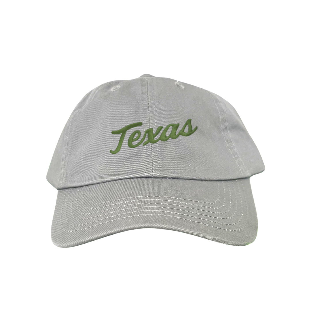 Texas Longhorns / Green Texas Script Retro / Dad Hat - 021 - CT