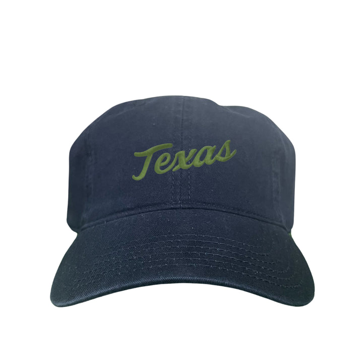 Texas Longhorns / Green Texas Script Retro / Dad Hat - 021 - CT