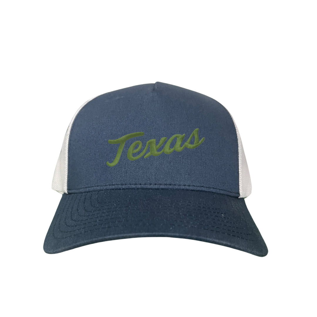 Texas Longhorns / Green Texas Script Retro / Dad Hat - 021 - CT