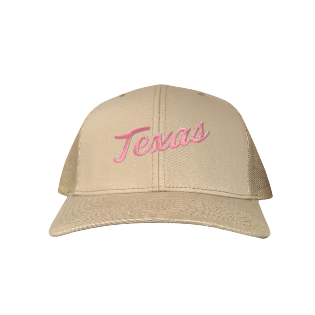 Texas Longhorns / Pink Texas Script Retro / Dad Hat - 021 - CT
