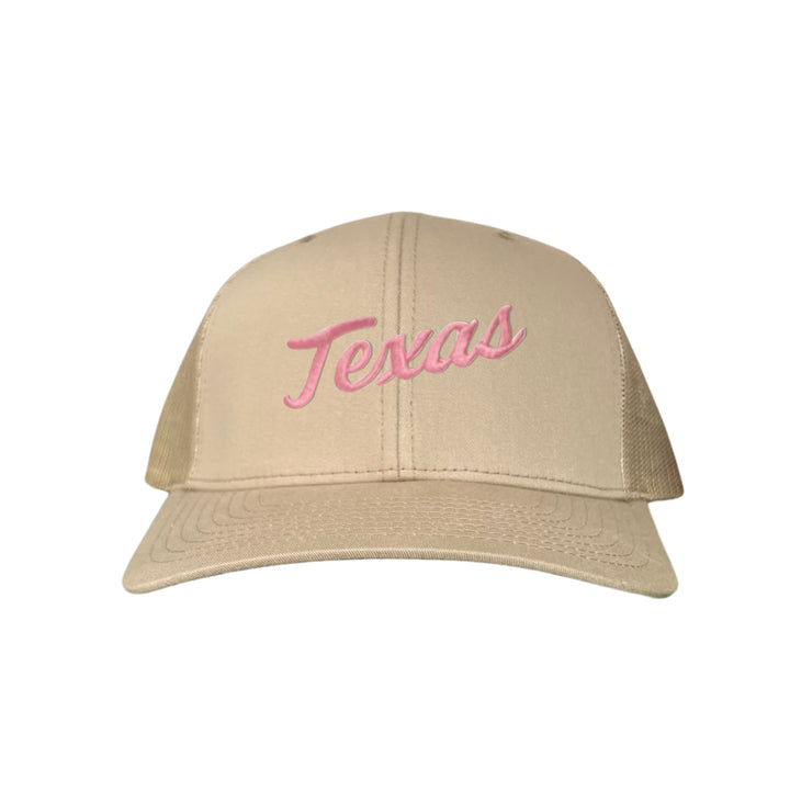 Texas Longhorns / Pink Texas Script Retro / Dad Hat - 021 - CT