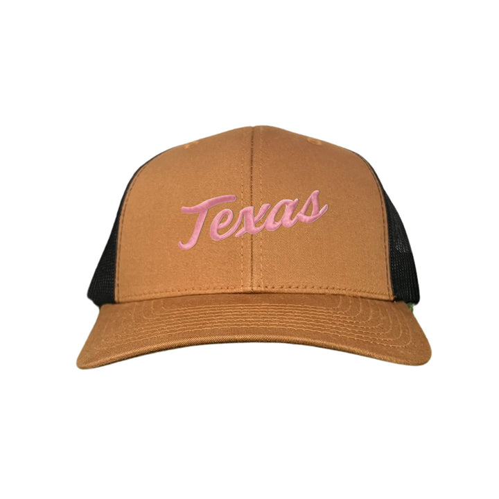 Texas Longhorns / Pink Texas Script Retro / Dad Hat - 021 - CT