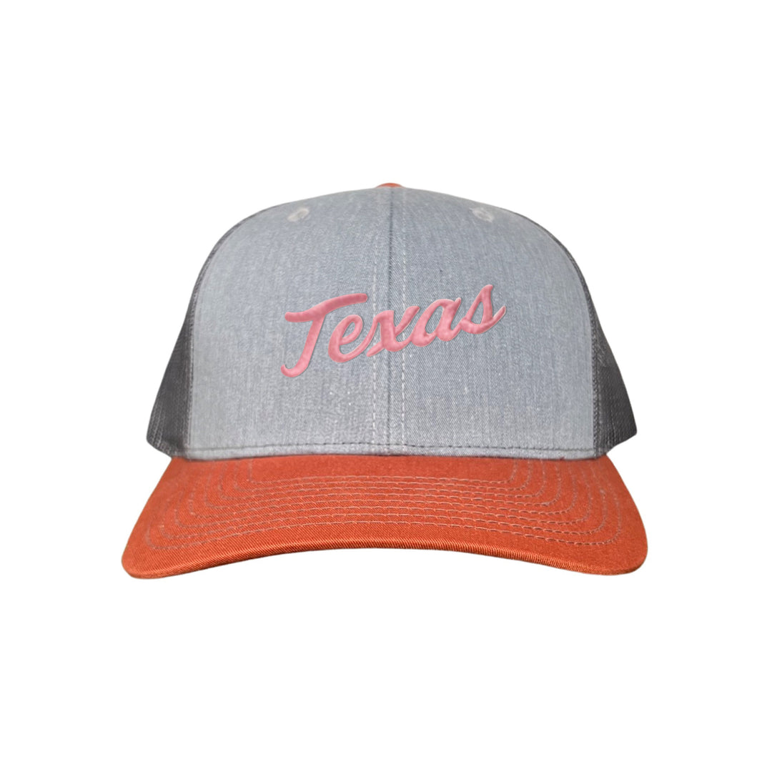 Texas Longhorns / Pink Texas Script Retro / Dad Hat - 021 - CT