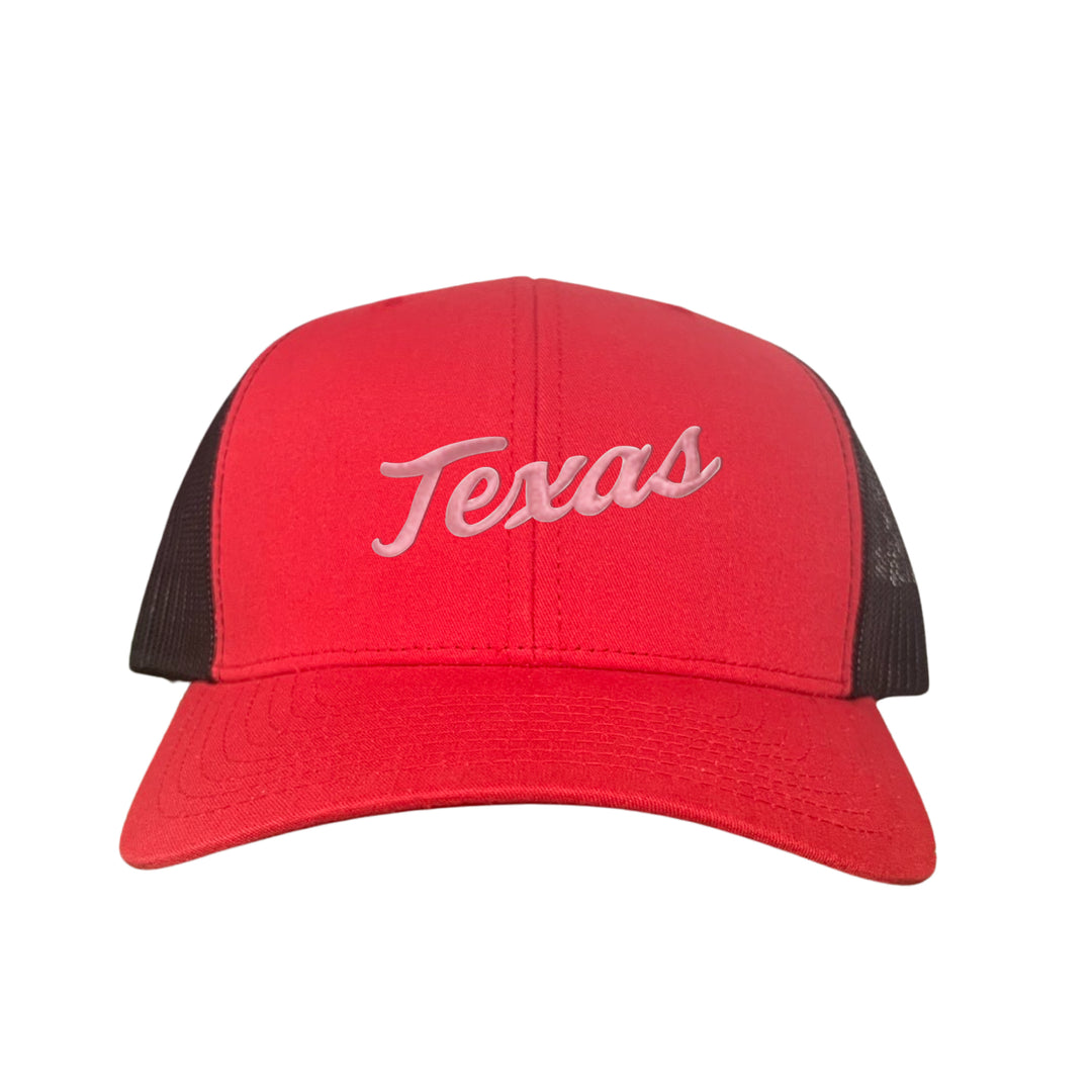 Texas Longhorns / Pink Texas Script Retro / Dad Hat - 021 - CT