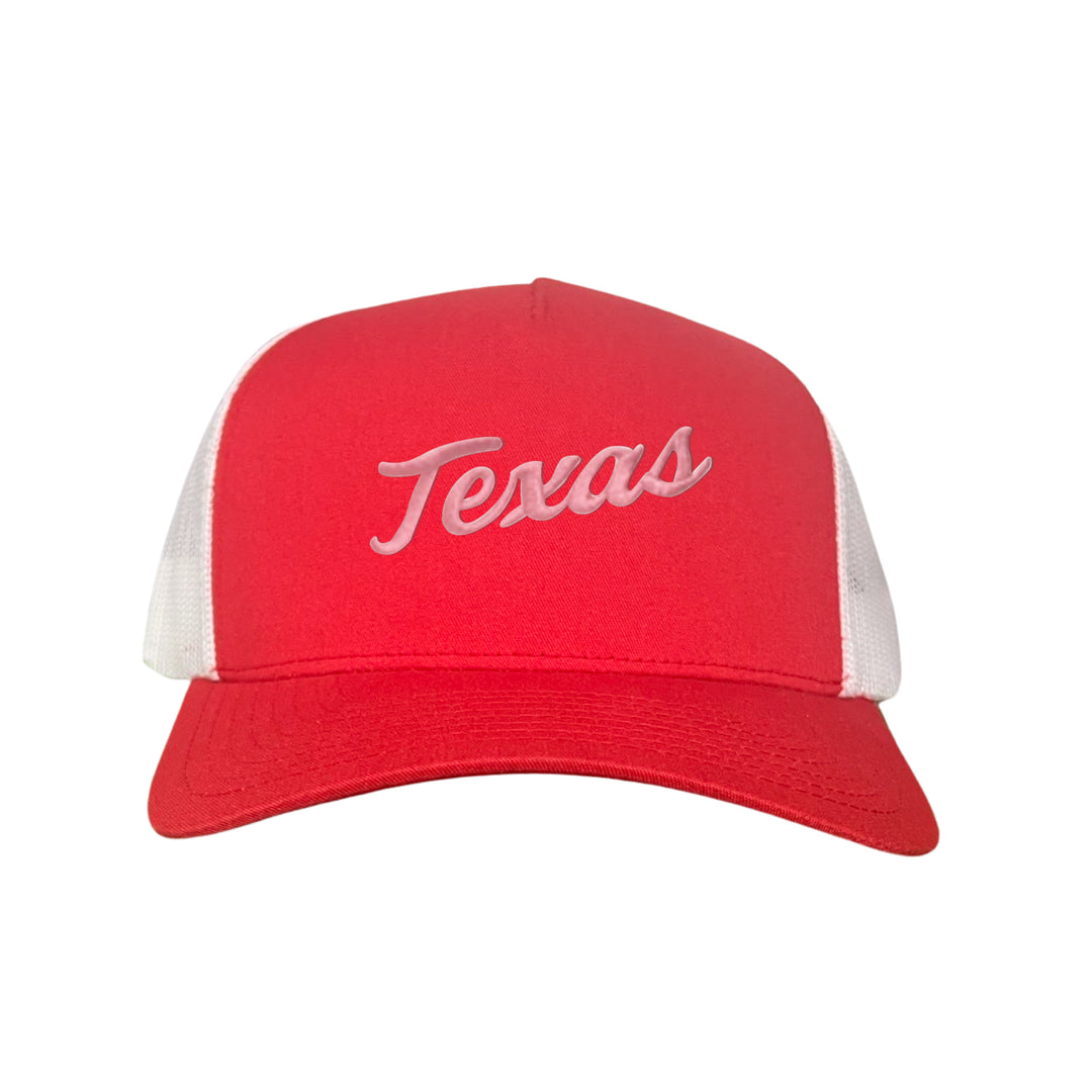 Texas Longhorns / Pink Texas Script Retro / Dad Hat - 021 - CT