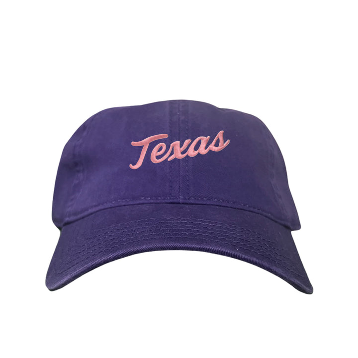 Texas Longhorns / Pink Texas Script Retro / Dad Hat - 021 - CT
