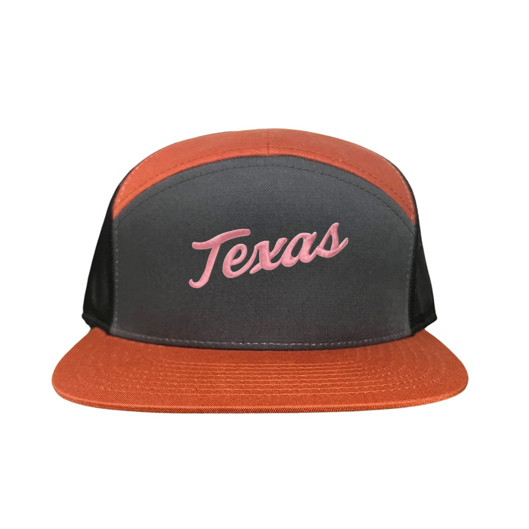 Texas Longhorns / Pink Texas Script Retro / Dad Hat - 021 - CT