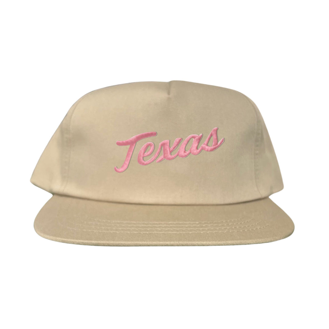 Texas Longhorns / Pink Texas Script Retro / Dad Hat - 021 - CT