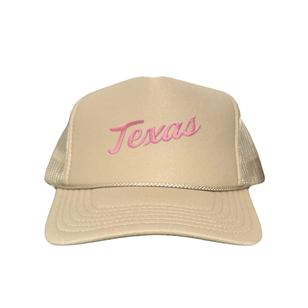 Texas Longhorns / Pink Texas Script Retro / Dad Hat - 021 - CT