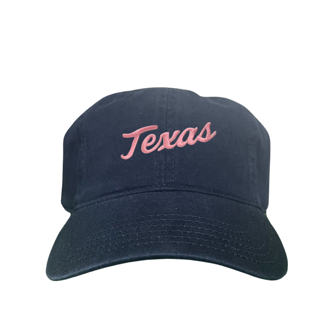 Texas Longhorns / Pink Texas Script Retro / Dad Hat - 021 - CT