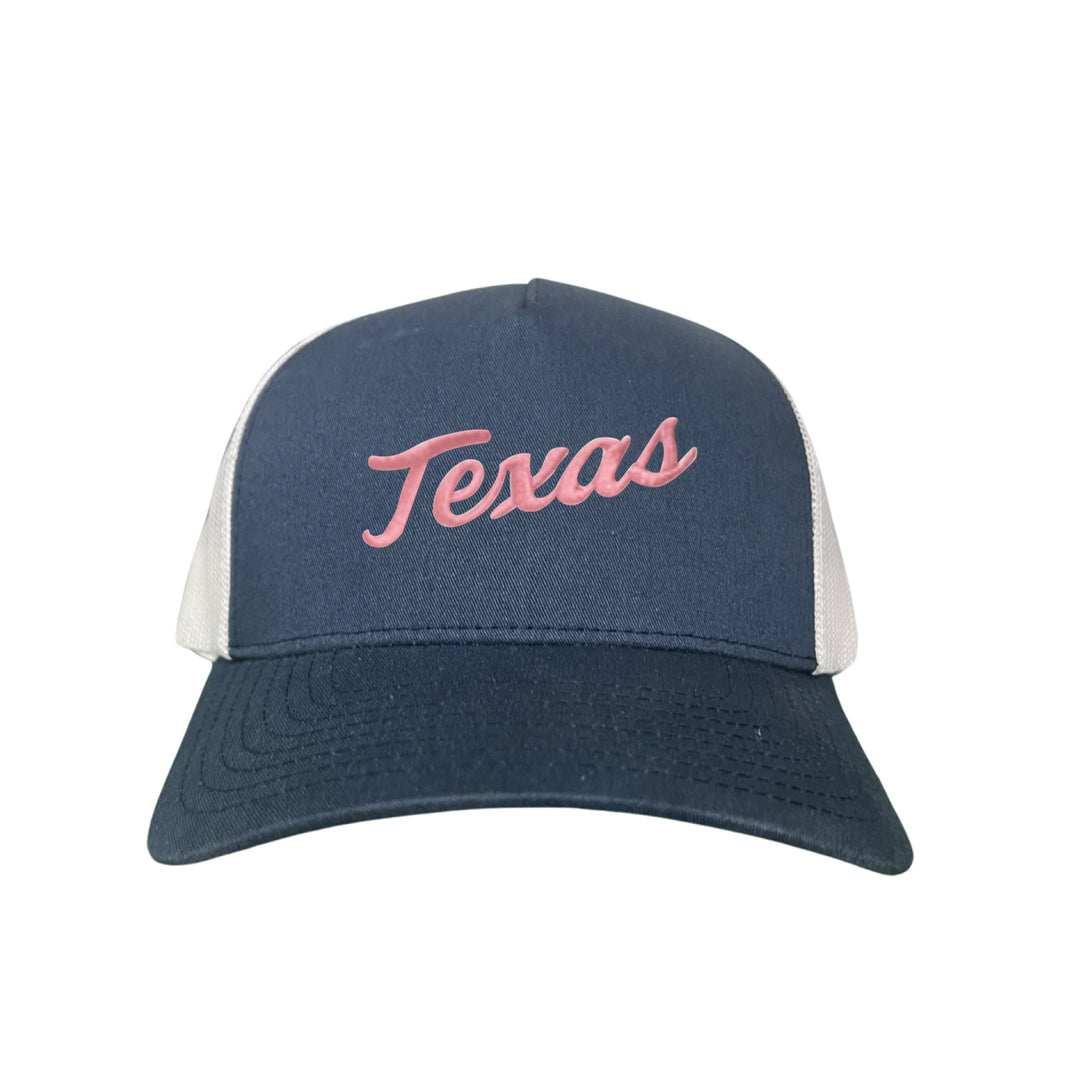 Texas Longhorns / Pink Texas Script Retro / Dad Hat - 021 - CT