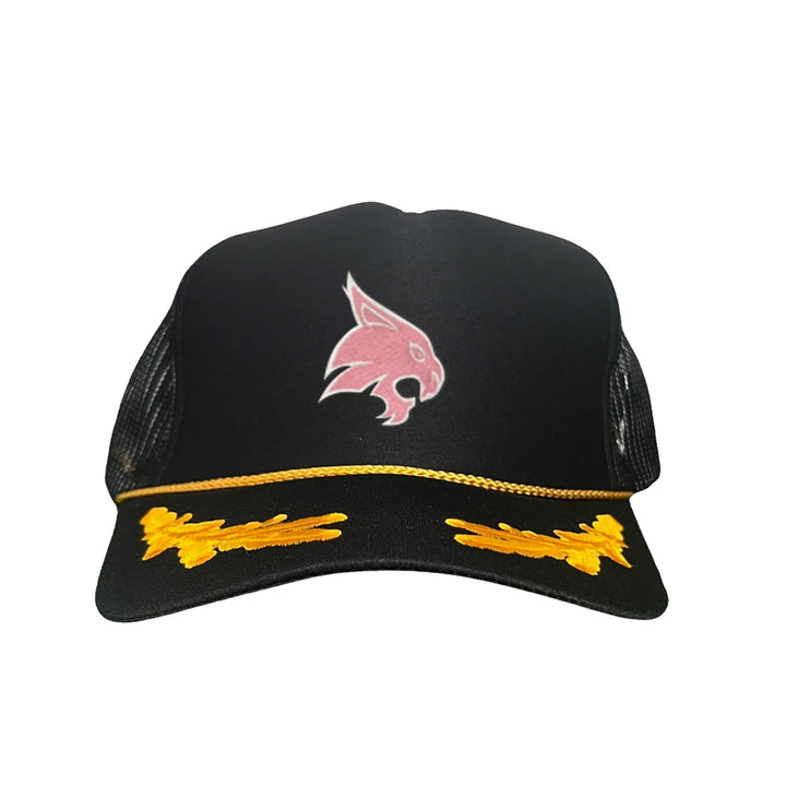 Texas State / Pink Bobcats Logo Embroidered Hat / TXST051 / MM