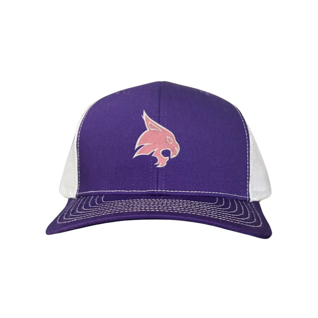 Texas State / Pink Bobcats Logo Embroidered Hat / TXST051 / MM