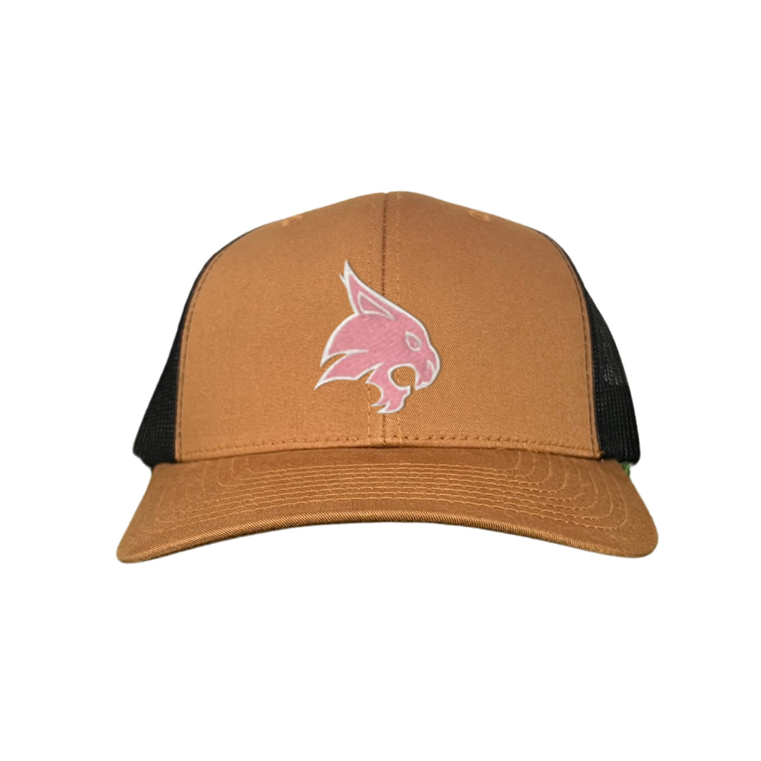 Texas State / Pink Bobcats Logo Embroidered Hat / TXST051 / MM