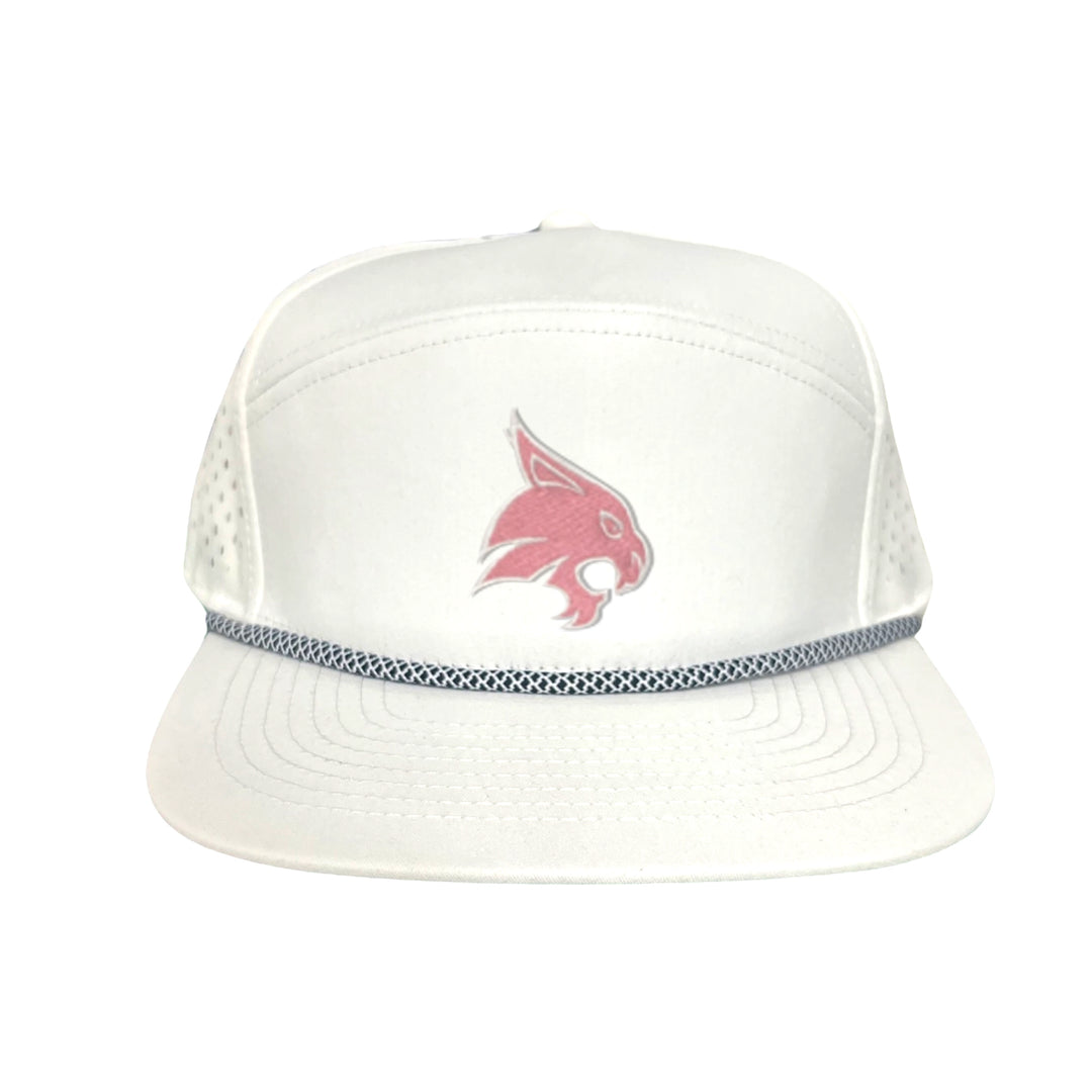 Texas State / Pink Bobcats Logo Embroidered Hat / TXST051 / MM