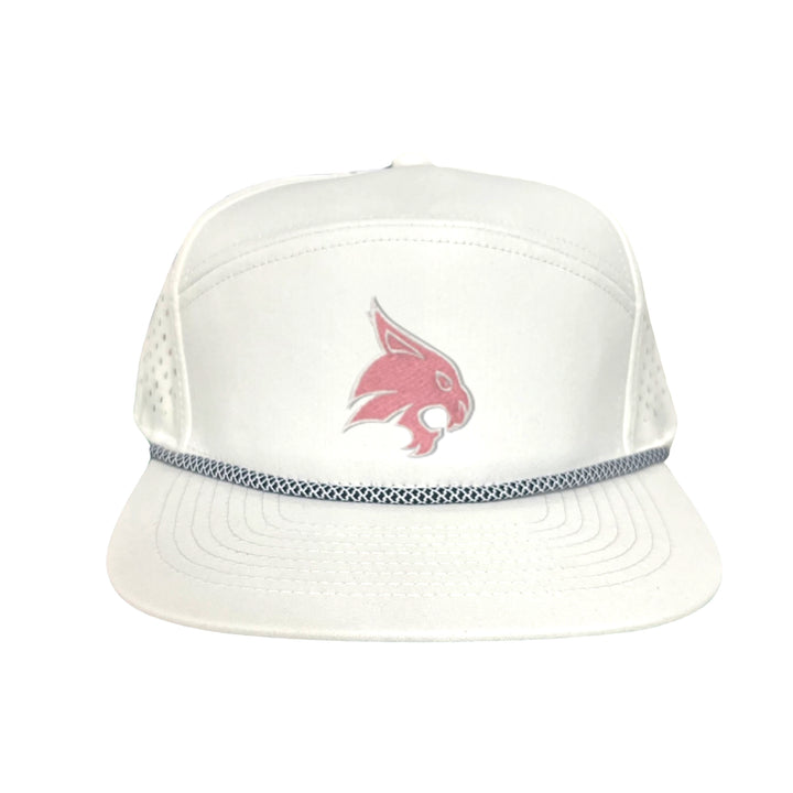 Texas State / Pink Bobcats Logo Embroidered Hat / TXST051 / MM