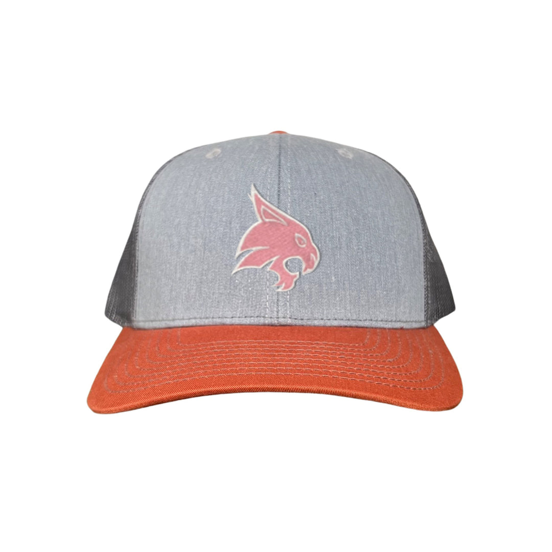 Texas State / Pink Bobcats Logo Embroidered Hat / TXST051 / MM
