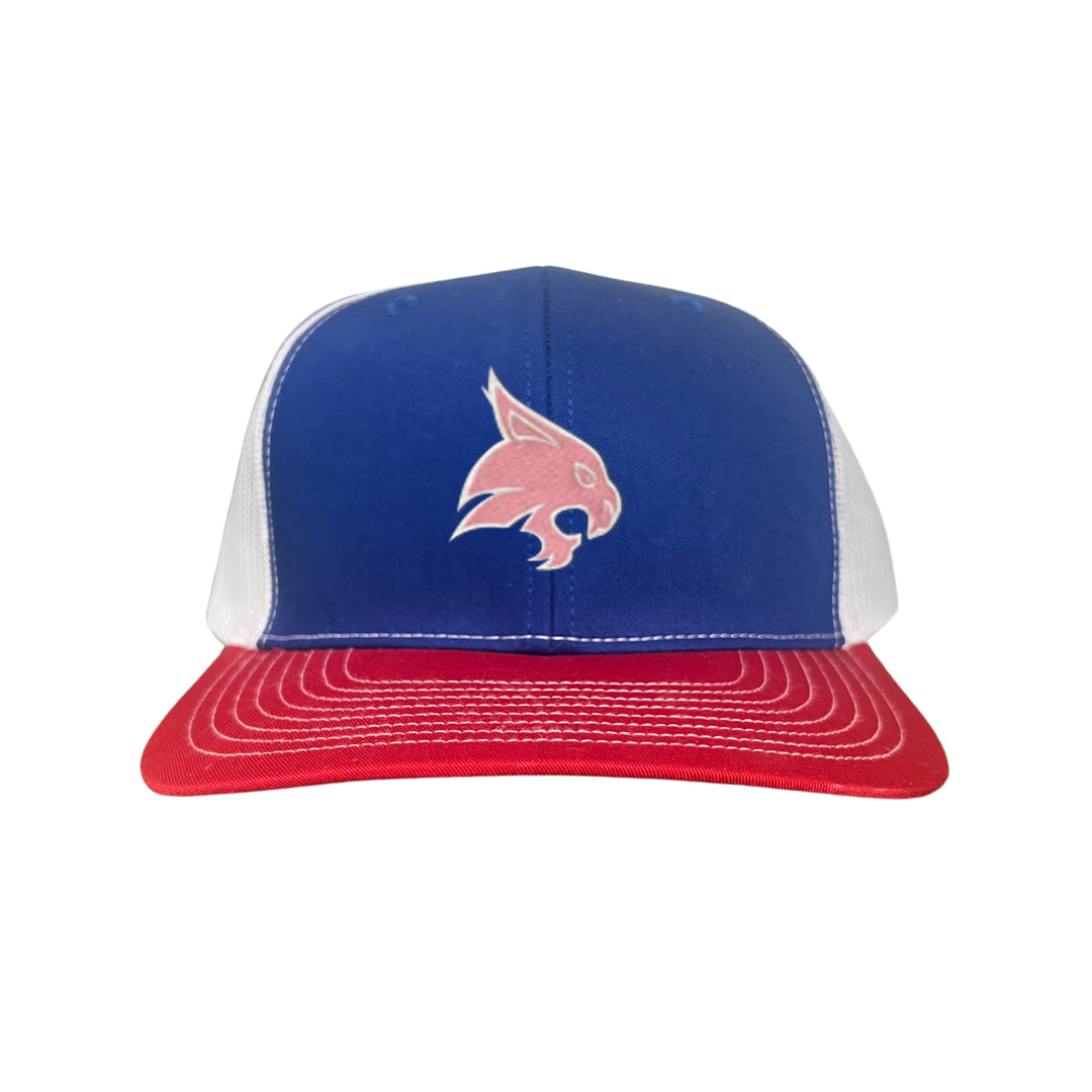 Texas State / Pink Bobcats Logo Embroidered Hat / TXST051 / MM