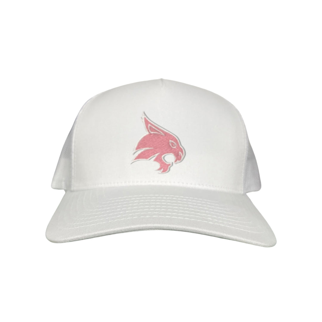 Texas State / Pink Bobcats Logo Embroidered Hat / TXST051 / MM