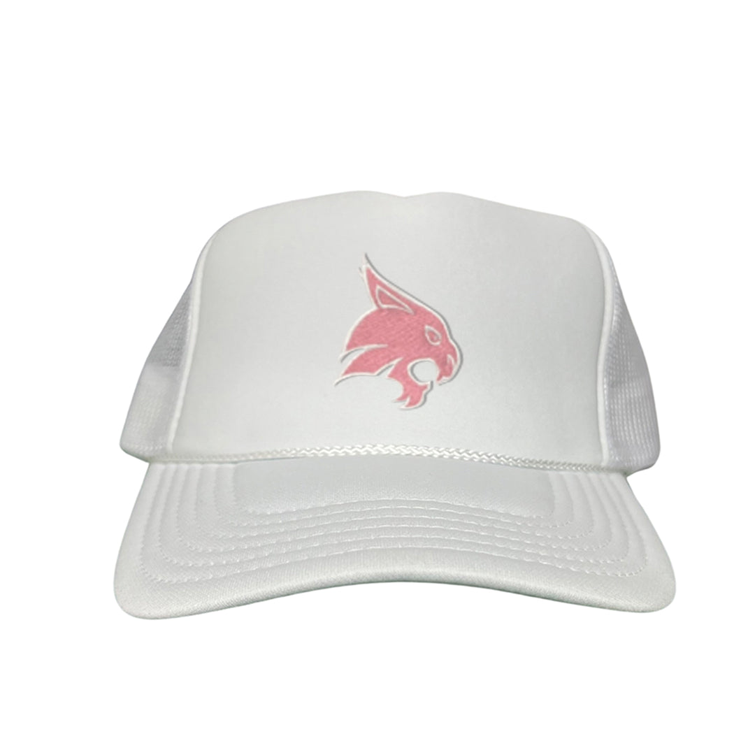Texas State / Pink Bobcats Logo Embroidered Hat / TXST051 / MM