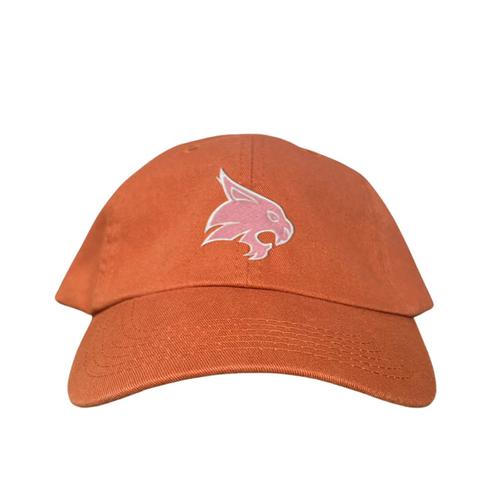 Texas State / Pink Bobcats Logo Embroidered Hat / TXST051 / MM
