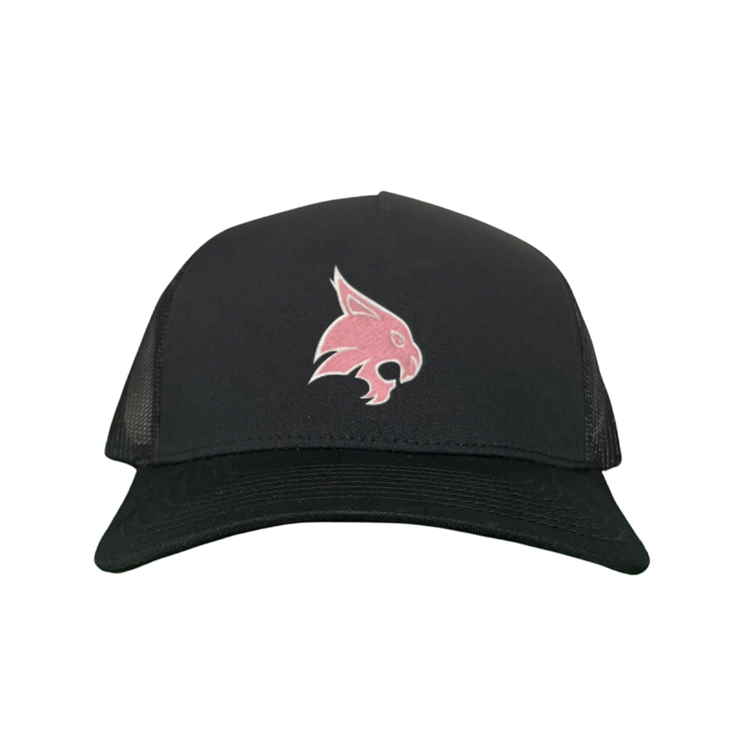 Texas State / Pink Bobcats Logo Embroidered Hat / TXST051 / MM
