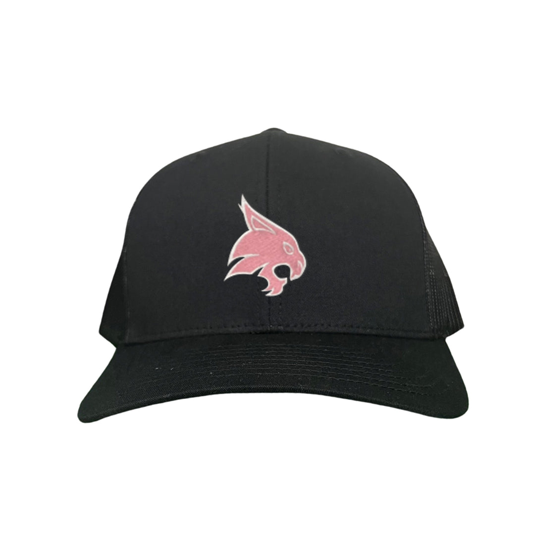 Texas State / Pink Bobcats Logo Embroidered Hat / TXST051 / MM