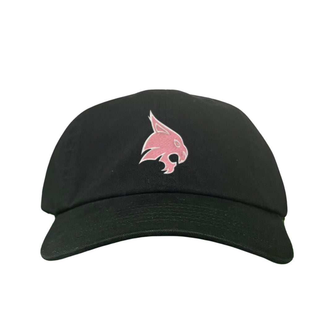 Texas State / Pink Bobcats Logo Embroidered Hat / TXST051 / MM